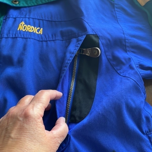 Vintage Nordica Sports System Pullover Ski Jacket Size XXL Side Front Zipper - Picture 9 of 16